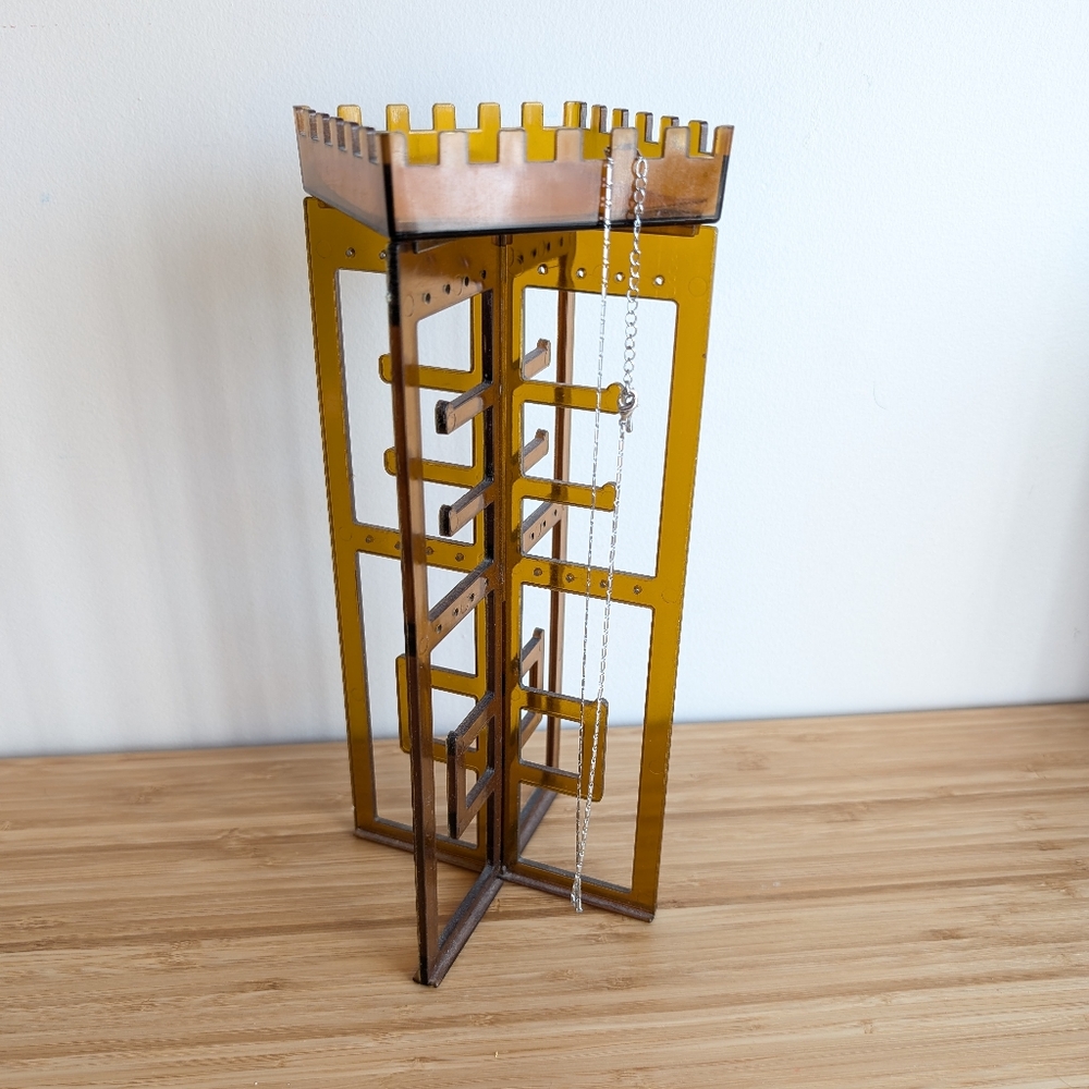 Vintage Acrylic Jewelry Display Stand